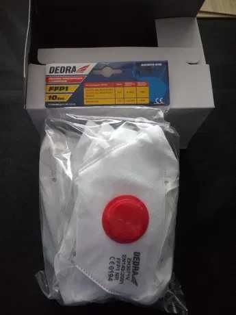 Maska, półmaska przeciwpyłowa z filtrem i zaworkiem Dedra