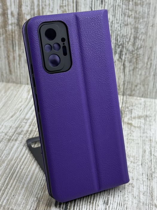 Чехол книжка Leather Case на Xiaomi Redmi Note 10 Pro/ Note 10S чохол