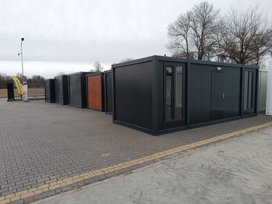 Kontener  biurowy, socjalny antracytowy 7m x 3m !! OD RĘKI