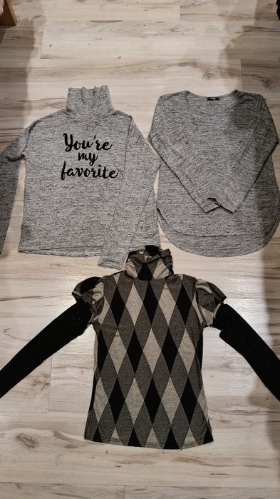 Водолазка, гольф в рубчик H&M. Кроп топ