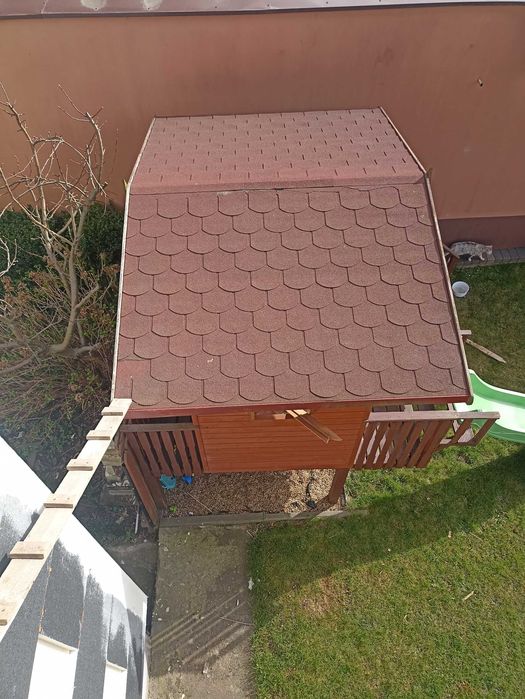 Domek dla dzieci ogrodowy zjeżdżalnia