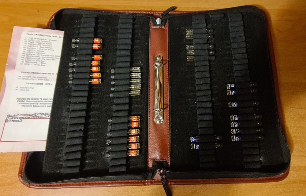 Etui na próbki perfum FM