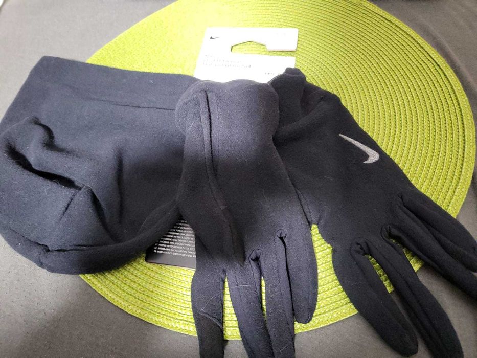 NIKE performance, czapka i rękawiczki z opcją do smartfona. Nowy!