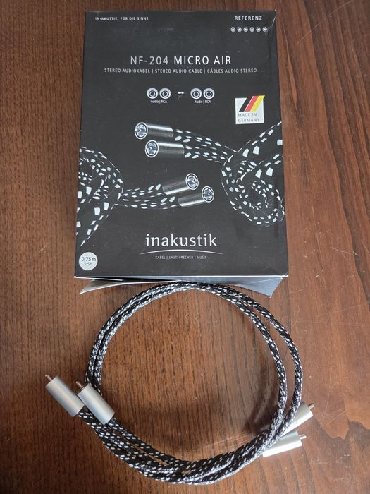 Cabos interligação RCA Inakustik NF-204 Micro air