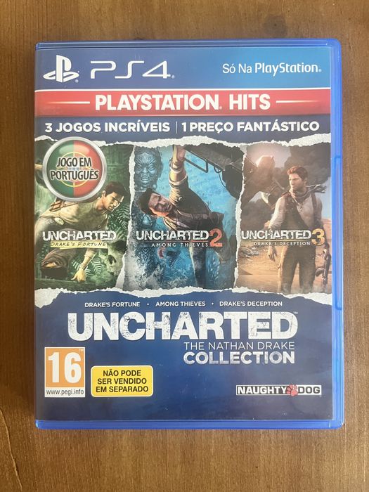 PS4 Uncharted Collection, 1,2 e 3 Portugues
