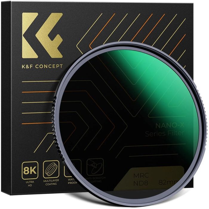 K&F Concept MRC ND 8  ND8  UV  82mm