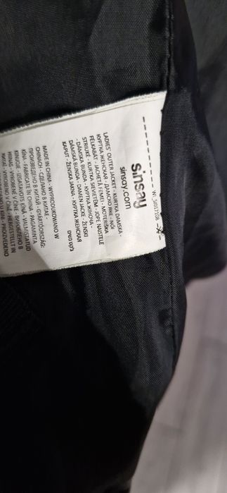 Kurtka Sinsay damska czarna S