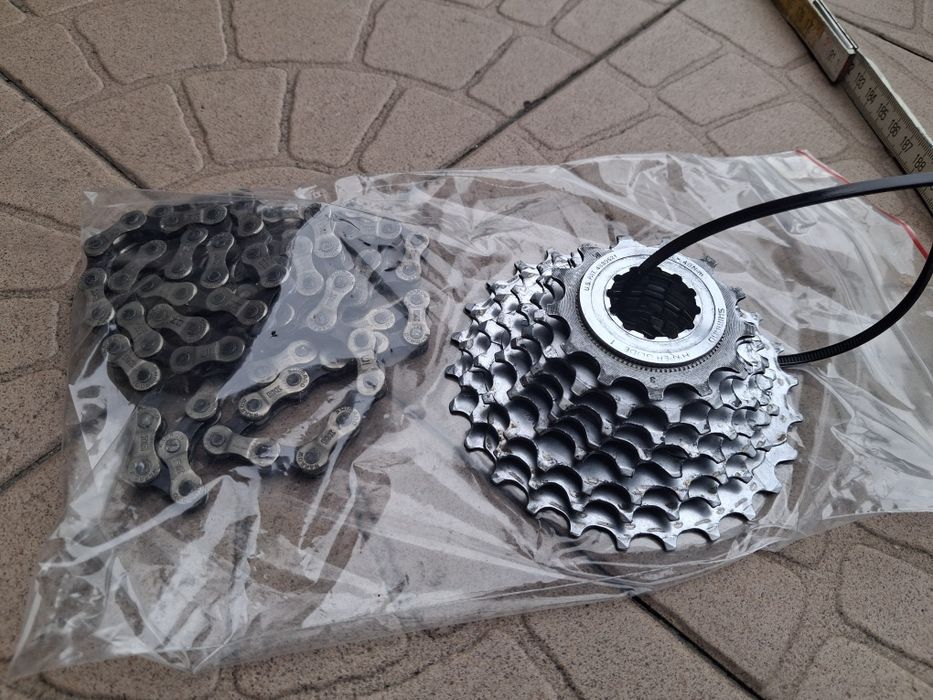kaseta 8 speed shimano hyperglide 13-26t retro kolarzówka + łańcuch db8