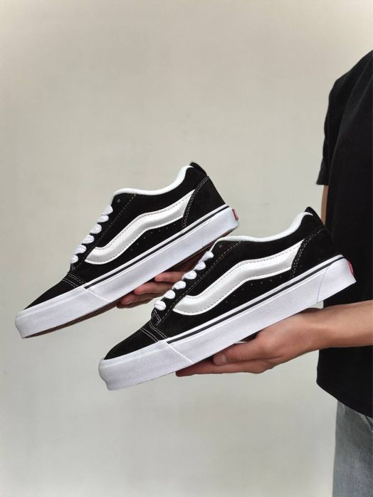ТОП! Кросівки Vans Knu Skool Black White 36 37 38 39 40 41 42 43 44 45