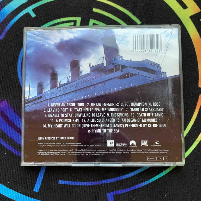 CD James Horner – Titanic (Soundtrack) 1997 Sony Classical Europe