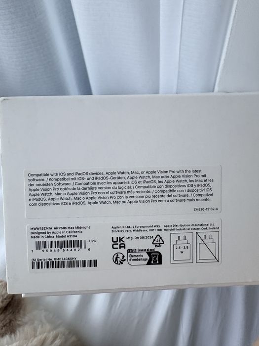 Oryginalne Apple airpods max