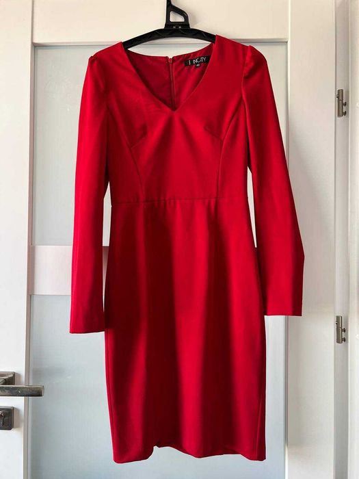 Czerwona sukienka XS