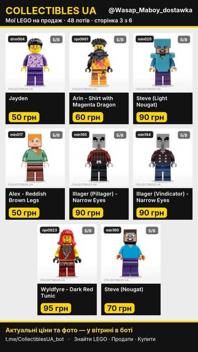 Lego Star Wars Мініфігурки Лего Стар Варс Оригінал та інші