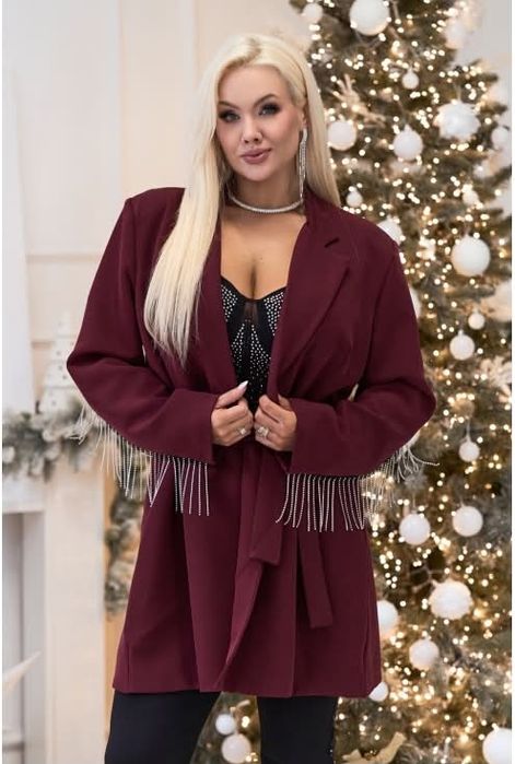 Plus Size Marynarka żakiet płaszcz rozmiar 44-46