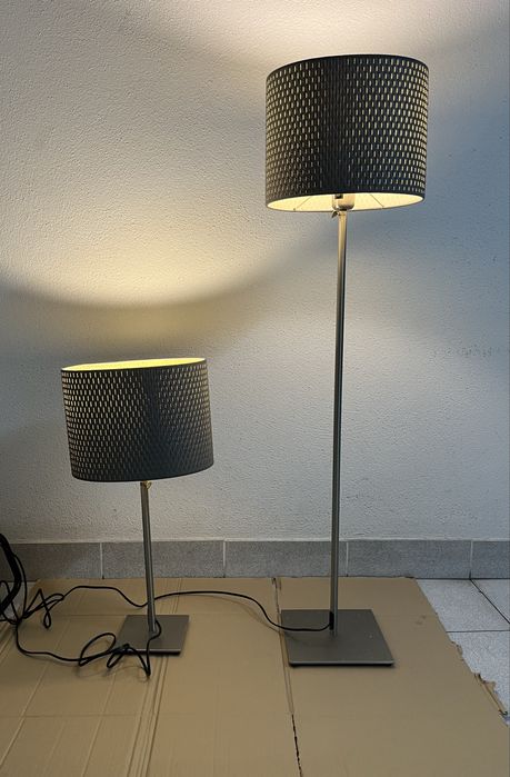 Conjunto Candeeiros Modernos – Pé Alto + Mesa