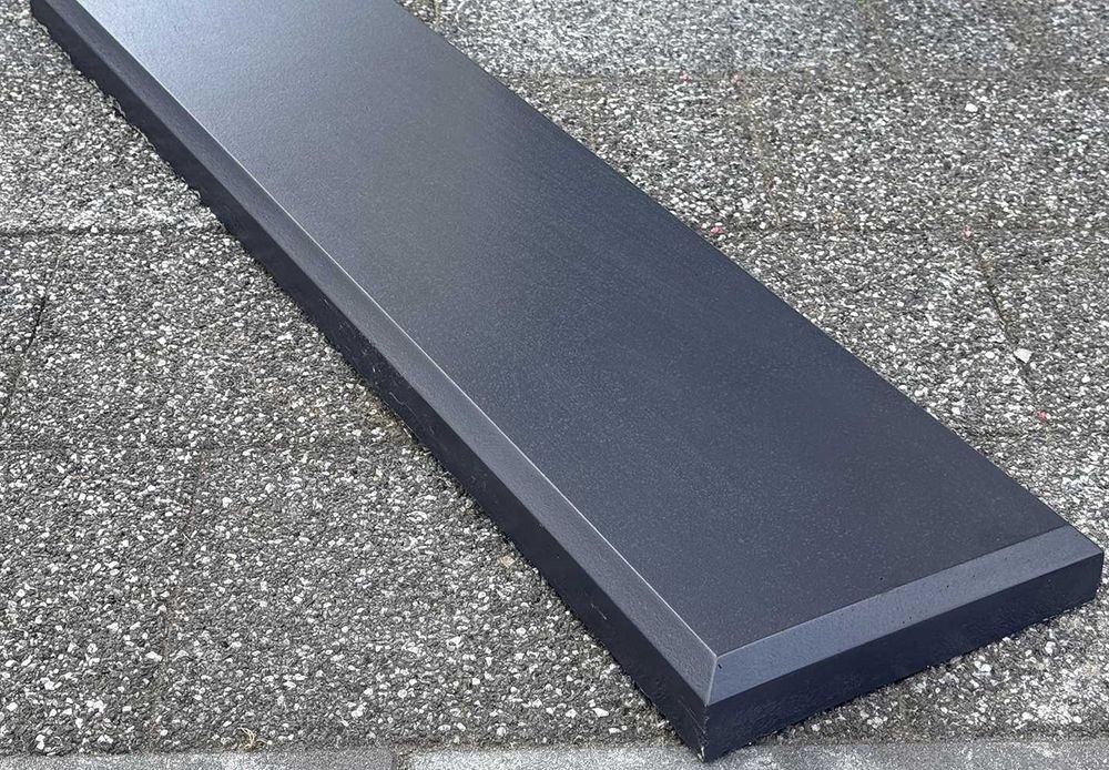 Obrzeże trawnikowe betonowe antracyt, obrzeże 20x80x4 cm, obrzeże proste, obrzeże pod robota koszącego
