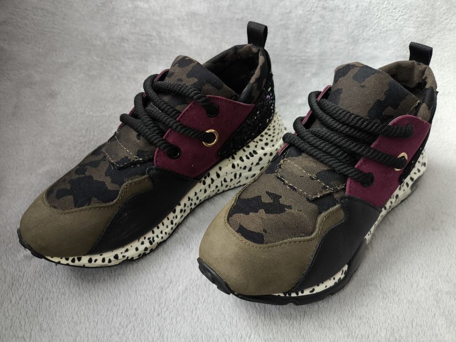 Sneakersy Steve Madden JCLIFF rozmiar 33 Oliwkowe stan bardzo dobry