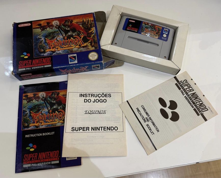 Super nintendo snes Equinox Pal versao portuguesa