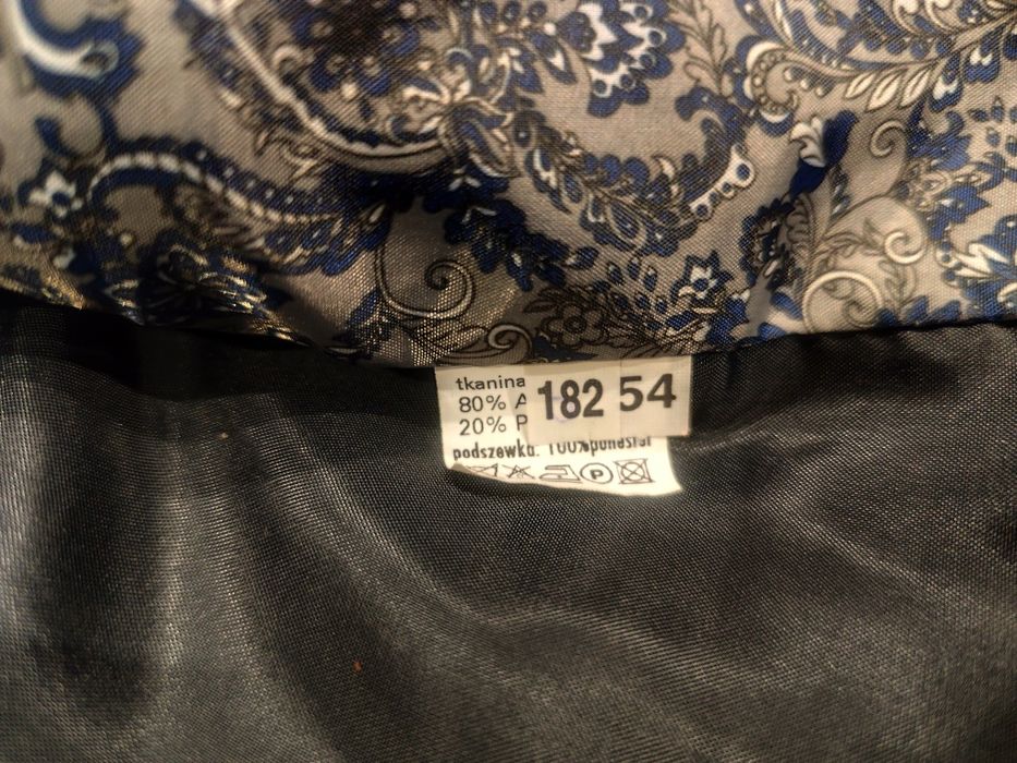 Garnitur szary męski