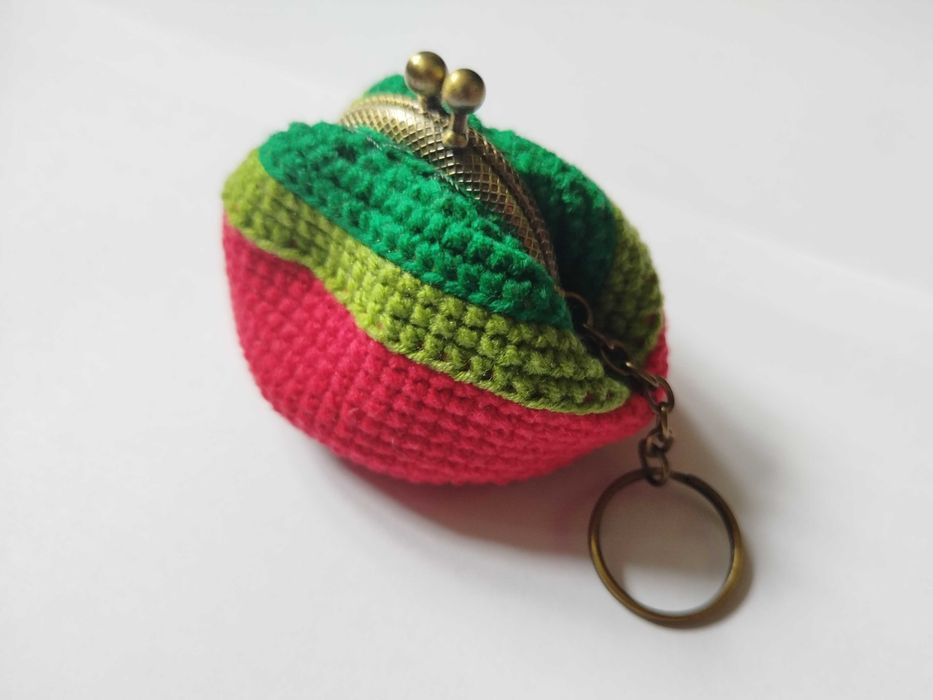 Монетница "Арбузик". Ручная работа