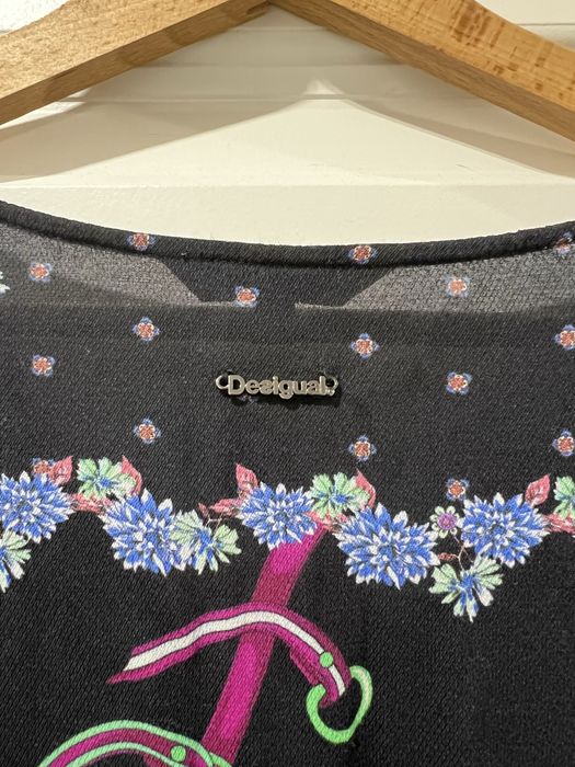 Desigual sukienka długa z wzorami lekka na lato wiosnę wakacje 40