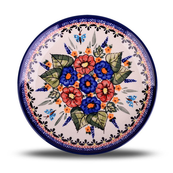 Talerz deserowy Bolesławiec 19,5 cm - wzór 149 ART. (drugi gatunek)