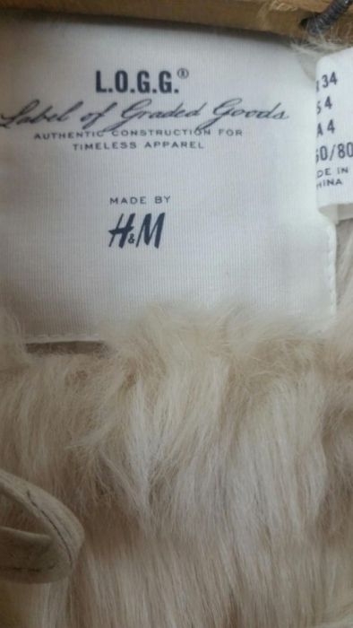 Piękne krótkie futerko z H&M nowe