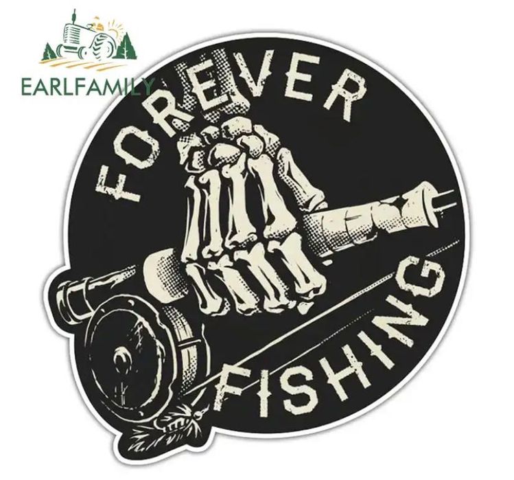 Naklejka wędkarska 13x13cm