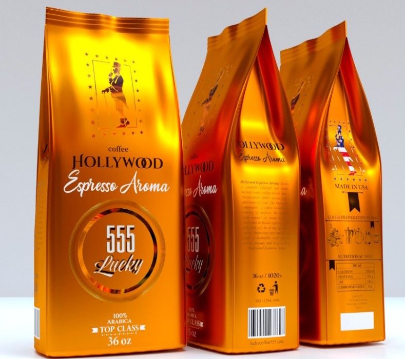 Кофе в зернах "Lucky 555 Hollywood Espresso Aroma" (Эспрессо Арома)