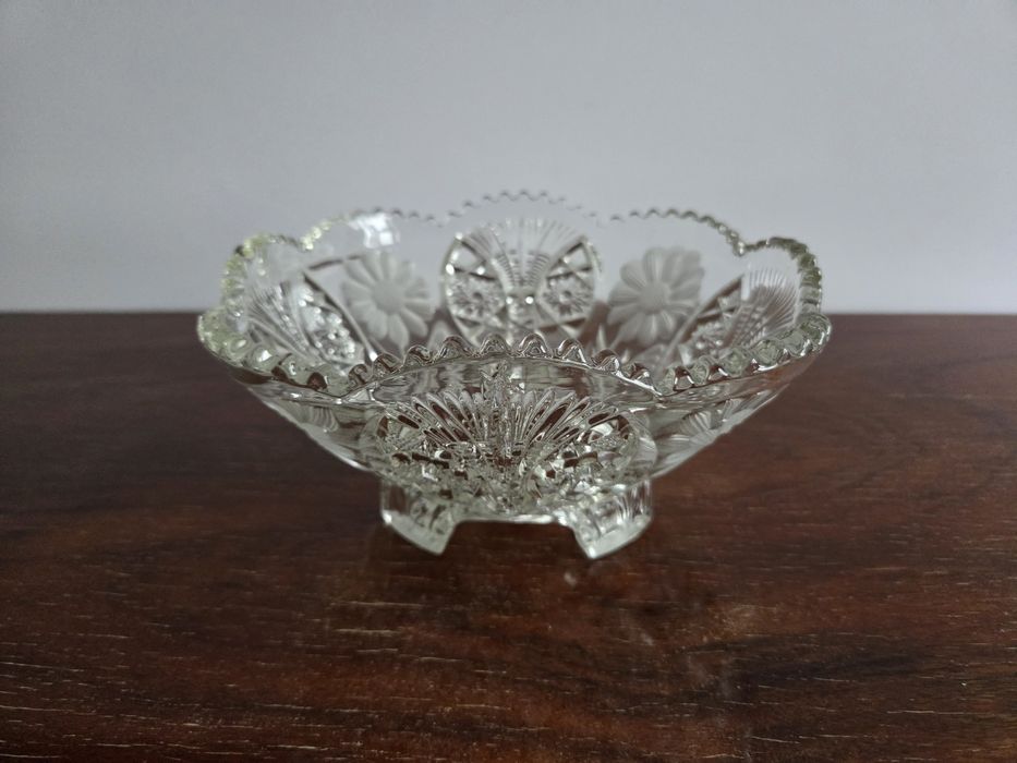 Fruteira vidro antigo