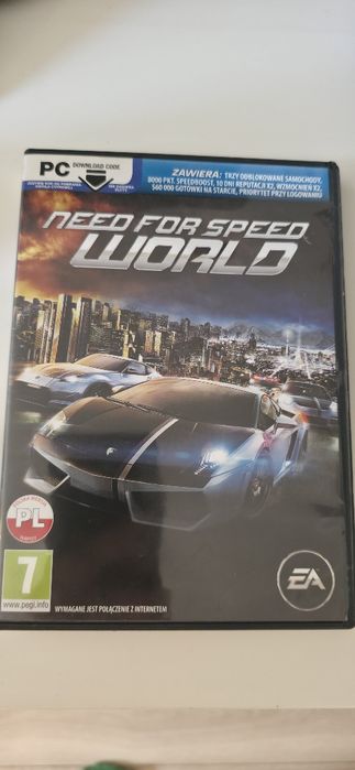 Need For Speed World (pudełko+parę użytych kodów)