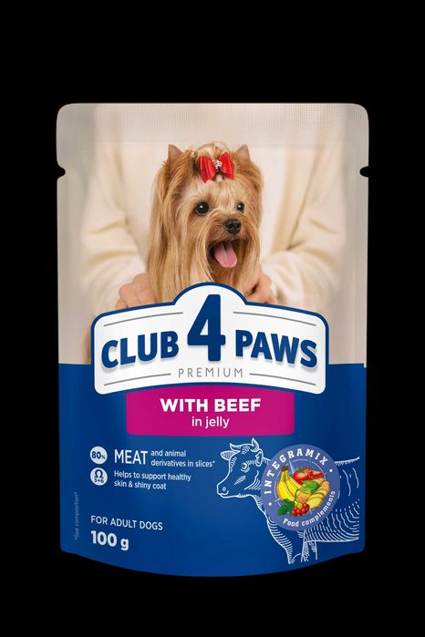 Корм Клуб 4 лапи в паучі для собак