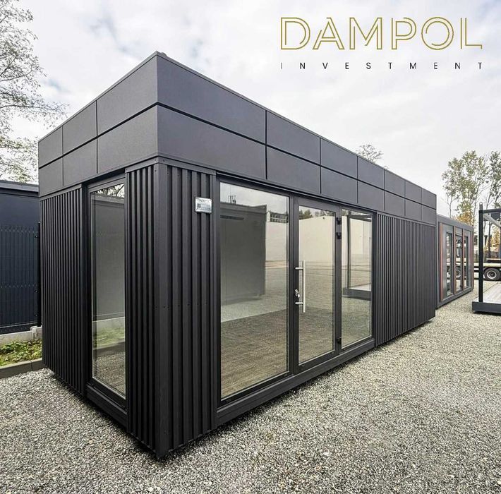 GOTOWY pawilon/kontener 7x3 usługowy handlowy biurowy ogrodowy leasing