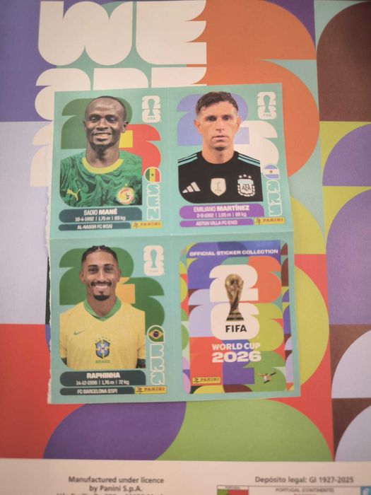 Lote de cadernetas do mundial 26