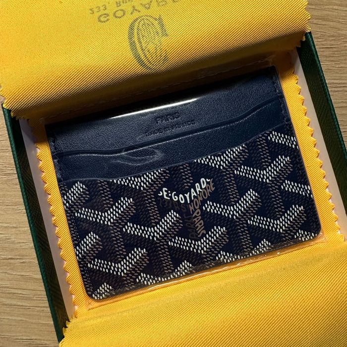 Card holder goyard granatowy
