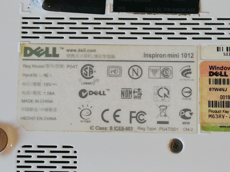 Ноутбук dell mini.