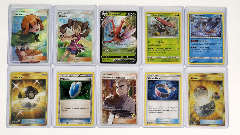 Lote de mais de 240 cartas Pokémon especias e normais de altas raridades e qualidades