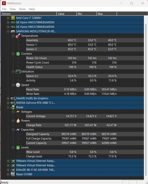 Razer Blade 15 RTX3080Ti