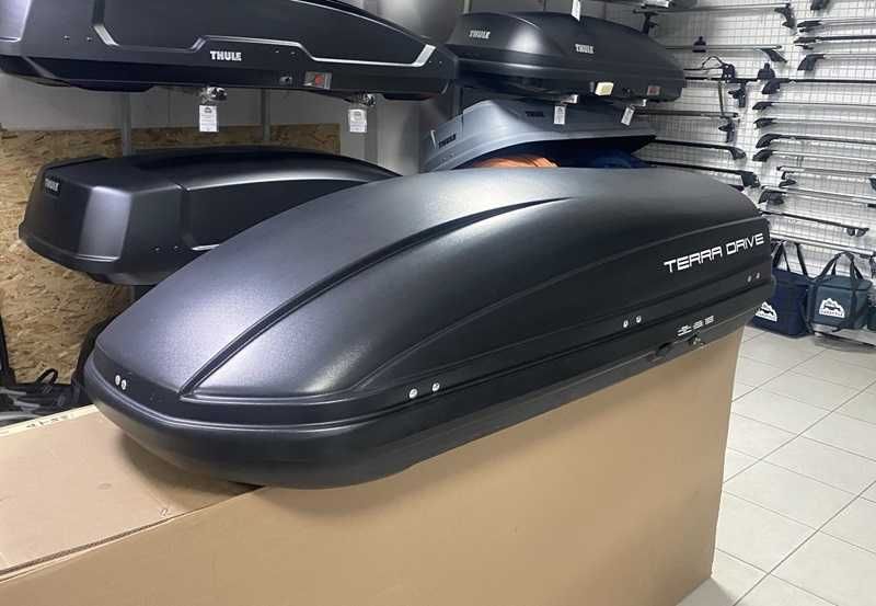 Автобокс Terra Drive 440л сірий чорний 175*85*44 см БВ вживаний