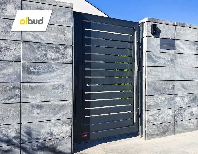 Ogrodzenie nowoczesne KONSPORT P82 poziome- dostawa, montaż Szymbark