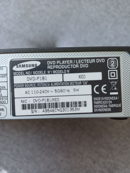 Samsung DVD-P181 – Odtwarzacz DVD