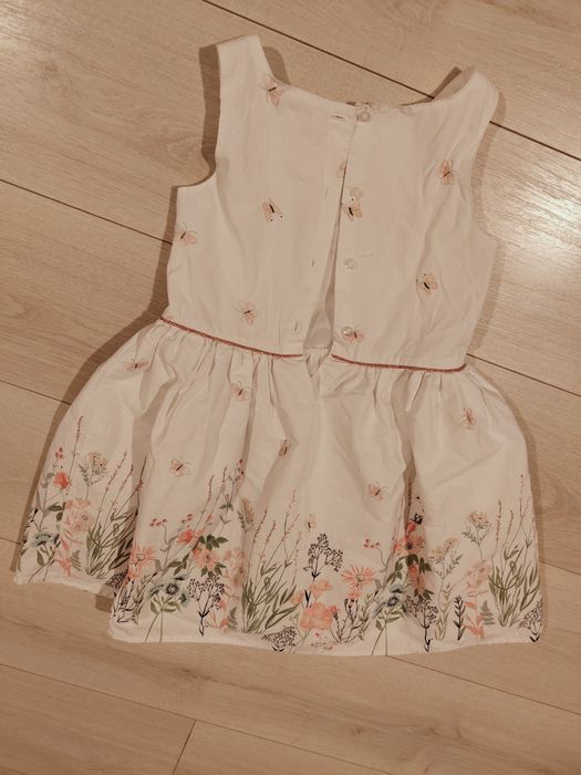 Sukienka wiosenna kwiaty Wielkanoc r. 116 (primark)