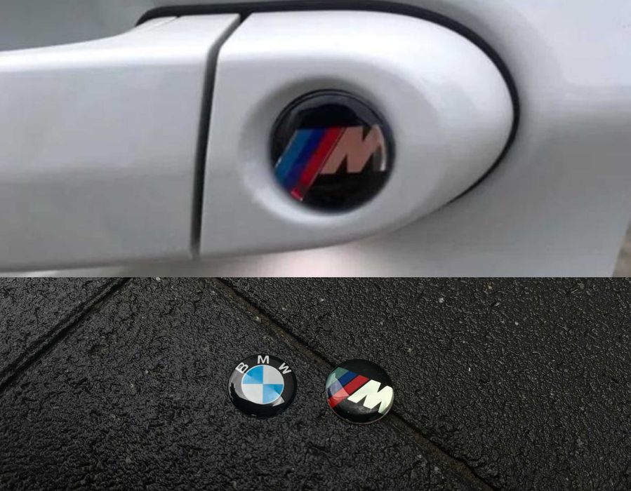 Наклейка на личинку замка бмв bmw M 20 мм e39 e46 e53 e60 f70 f90 f10