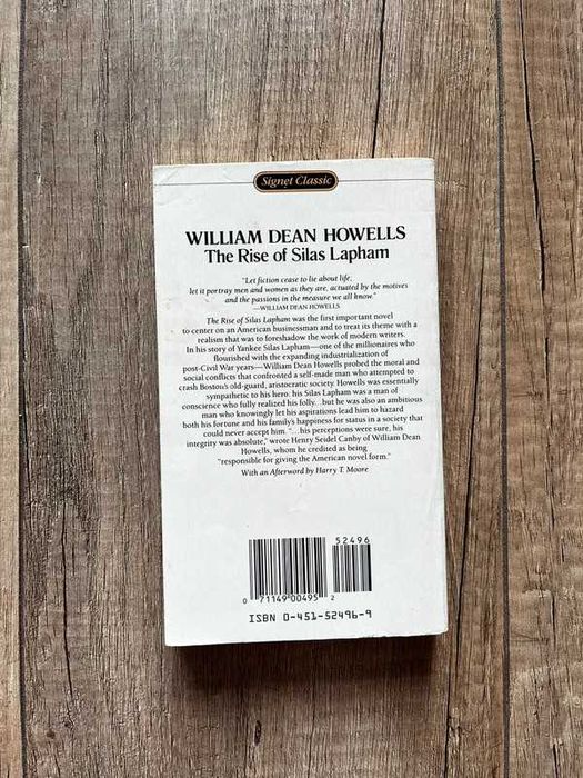 The Rise of Silas Lapham William Dean Howells