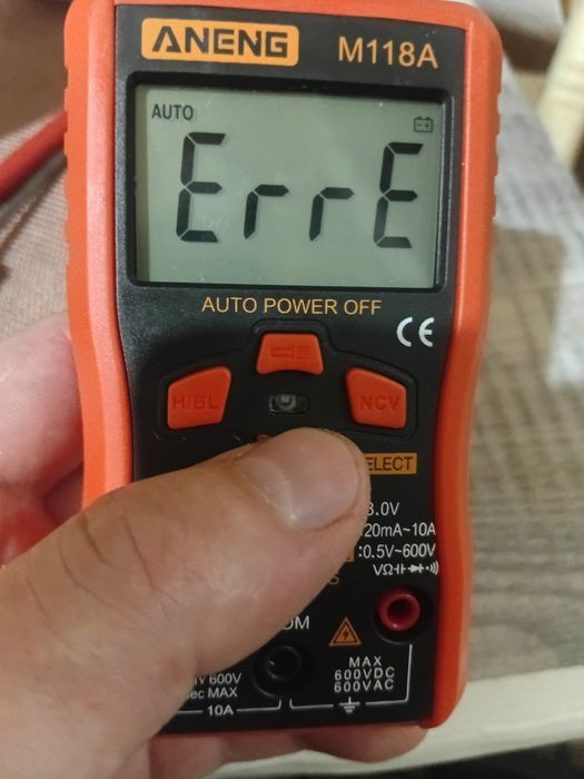 Мультиметр ANENG M118A, браковий.