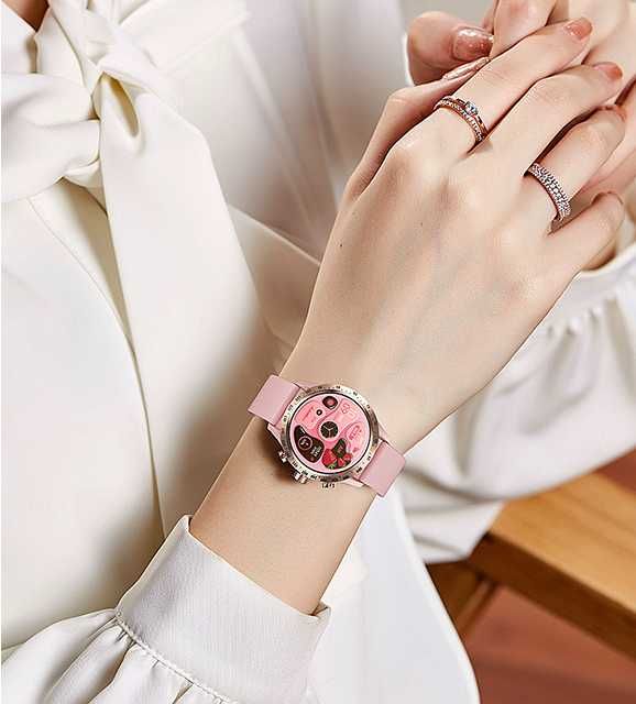 HAGEN SMARTWATCH HC90 - różowe  + pasek