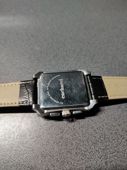 Świetny zegarek cacharel chronograf stal