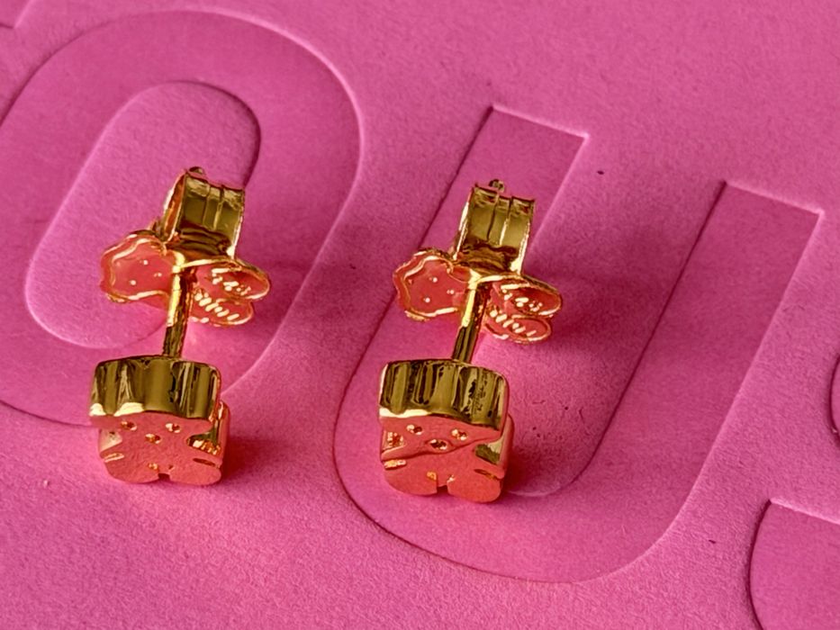 Tous sweet dolls nowe kolczyki 0.7 cm srebro pozłacane