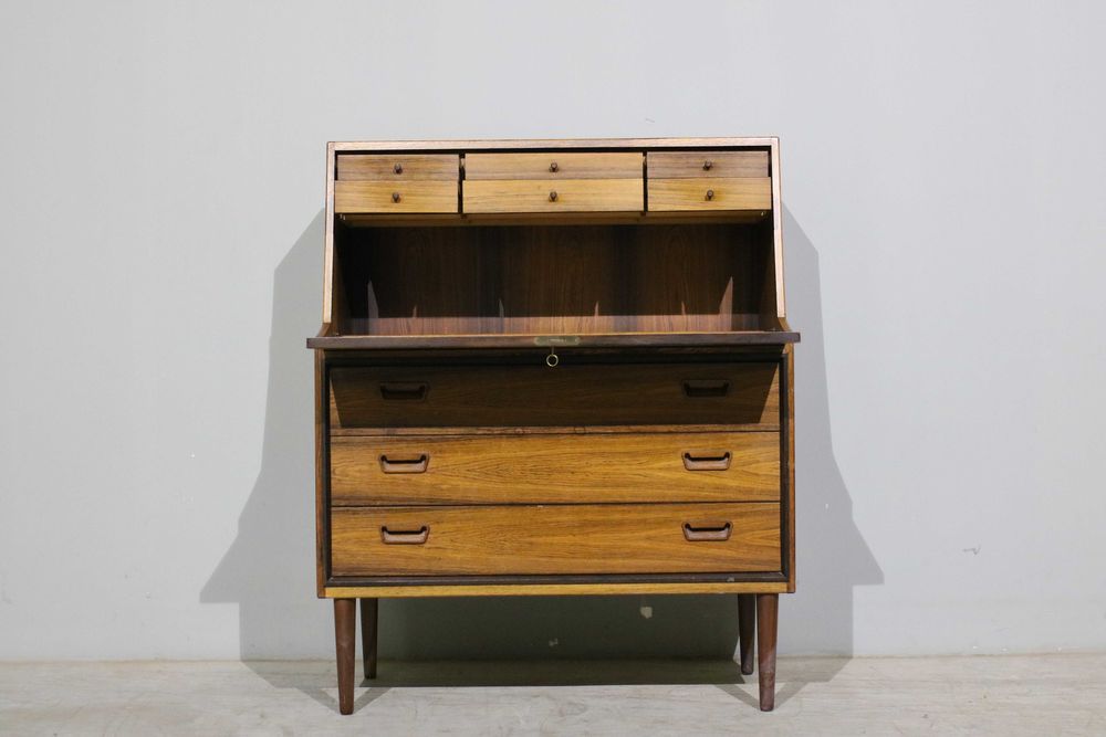 Escrivaninha dinamarquesa em pau santo | Mid Century Modern