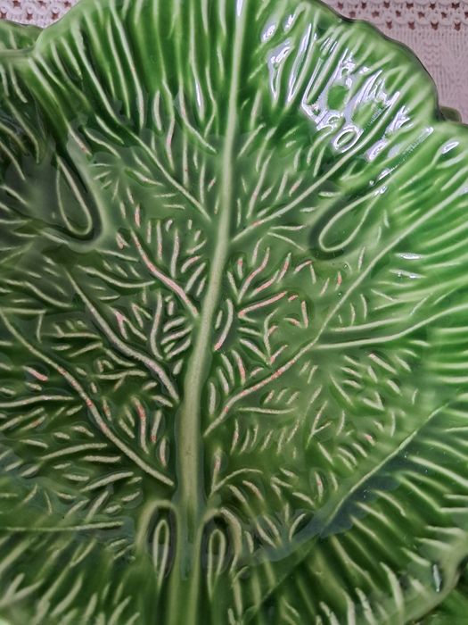 Zestaw ceramicznych półmisków Italica Ars - liść kapusty/vintage